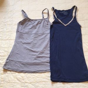 Grey and Blue Tank Tops